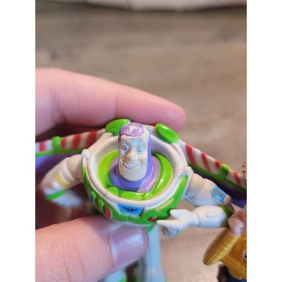 Disney Pixar Buzz Lightyear Woody AS IS Cowboy astronaut set toy figure - Picture 3 of 7